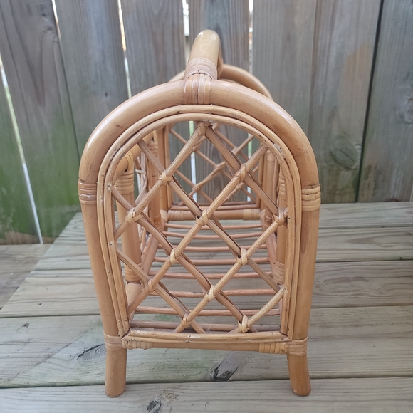 Vintage Rattan Cane Rack Stand - Picture 3 of 5